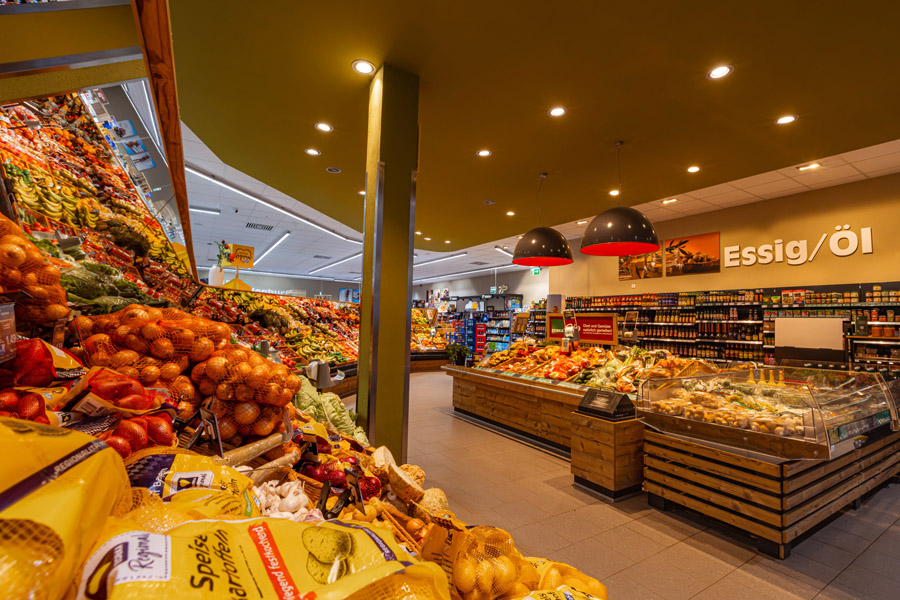 Obst- und Gemüseabteilung